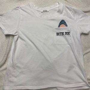 Bite Me Crop Tee